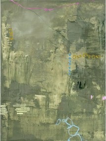 Tablou pictat manual pe pânză 88x118 cm Green Petite – Malerifabrikken