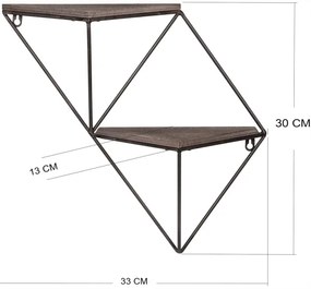 Etajeră de perete 30x33 cm molid