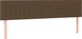vidaXL Tăblii de pat, maro închis, 160x5x78/88 cm, textil
