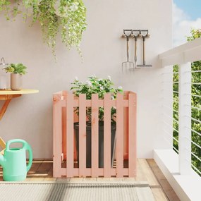 vidaXL Jardinieră grădină design gard, 70x70x70 cm, lemn masiv douglas