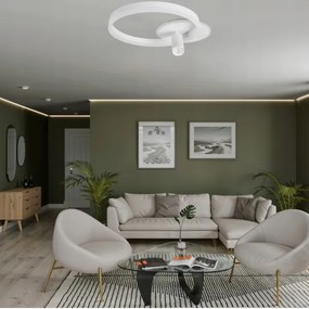 Plafonieră LED/38W/230V + 1xGU10/30W, alb