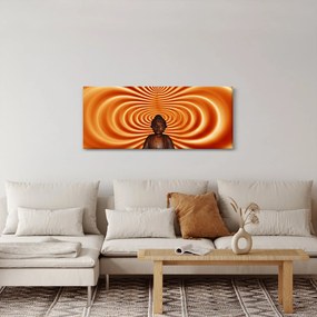 Tablou cu statuie mică (120x50 cm)