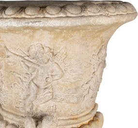 Jardinieră de perete, bej, stil baroc, H54 cm