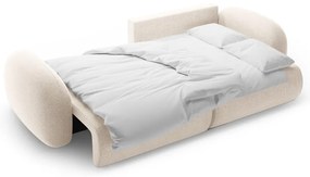 Colțar crem extensibil/cu spațiu de depozitare cu tapițerie din chenille Tonale – Cosmopolitan Design