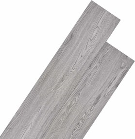 vidaXL Plăci de Pardoseală 18 pcs Gri închis 5,26 m² PVC