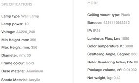 Aplica de perete LED design high-tech minimalist Axis
