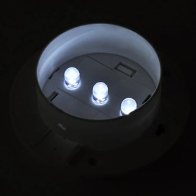 Lampi solare de exterior pentru gard cu LED, 12 buc., alb 12, Alb, 1