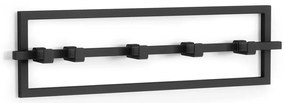 Cuier de perete negru din metal Cubiko – Umbra