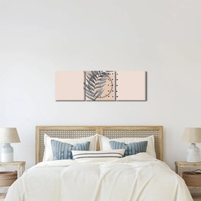 Tablou - Foaie ilustrată N⁰2 (cu ceas) (90x30 cm)