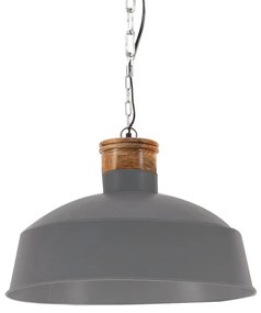 Lampa suspendata industriala, gri, 58 cm, E27 1,    58 cm, Gri,    58 cm