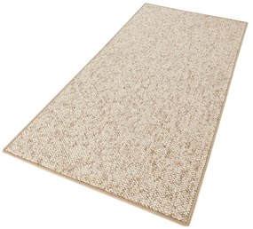 Covor tip traversă maro deschis 80x300 cm Wolly – BT Carpet