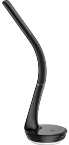 Lampă LED dimabilă cu funcție de încărcare fără fir Qi 5W și afișaj Retlux LED/6W/230V 3000/4000/6000K negru