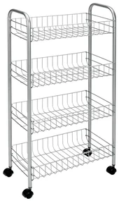 Raft mobil din metal, argintiu 41x84 cm Ascona - Metaltex