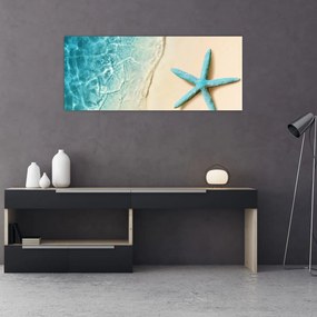Tablou - Stea de mare pe plajă (120x50 cm)