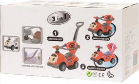 Masinuta copii si bebe NOVOKIDS™ BabyCar, Cu melodii si lumini, Maner de impins pentru parinti detasabil, Functie trotineta fara pedale, Pentru