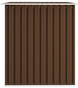 Magazie sopron metalic de gradina, maro, 257 x 205 x 178 cm, otel