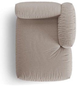 Modul pentru canapea modulară bej (cu colț pe partea dreaptă) Martina – Micadoni Home