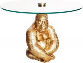 Masuta auxiliara design unicat Kong 60cm, auriu