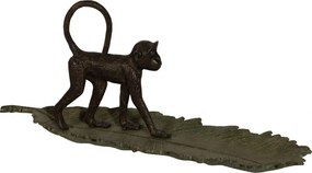 Tavita decorativa, in forma de frunza, din aluminiu, Monkey