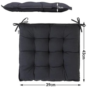 Deuba 6 x pernă Cozy - antracit