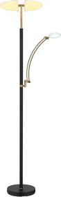 Globo 58909B - Lampă LED dimmabilă de podea TIRANA 40W/230V + 5,5W, neagră