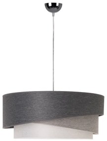 Lustră pe cablu Duolla KOBO 1xE27/15W/230V d. 45 cm antracit/gri/alb