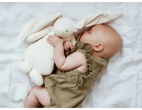 Pluș de îmbrățișat cu sunete și lumină Moonie iepuraș 2.0 organic polar