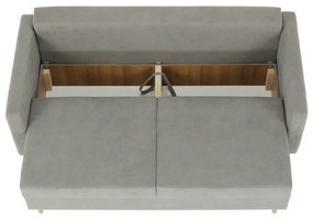Canapea extensibilă, gri textil Queens, AURELIA