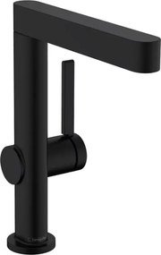 Baterie lavoar Hansgrohe Finoris 230 cu pipa pivotanta si ventil Push-Open negru