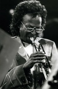 Fotografie Miles Davis performing at the Montreux Jazz Festival, 1991