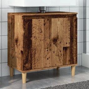 vidaXL Dulap de chiuvetă, lemn vechi, 58x33x60 cm, lemn prelucrat