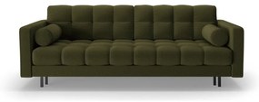 Canapea verde extensibilă, cu spațiu de depozitare 222 cm Bali – Cosmopolitan Design