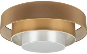 Plafonieră LED Duolla LUNETA LED/26W/230V d. 60 cm 4000K maro/auriu