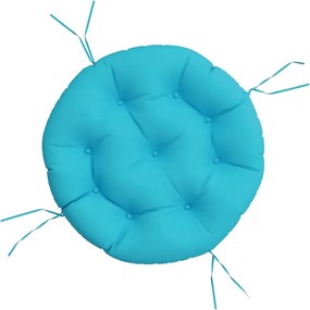 vidaXL Pernă rotundă, turcoaz, Ø 60 x11 cm, țesătură Oxford