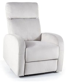 Fotoliu Recliner Olimp Catifea Gri Deschis Bluvel 03