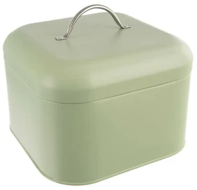 Orion Cutie pentru pâine din tablă Greenish, 20 x20 x 17 cm, 20 x 20 x 17 cm