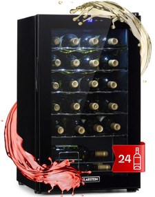 Shiraz 24 Uno, vinotecă, 67 l, 24 de sticle, tactilă, 5 - 18 °C, neagră