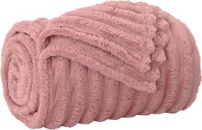 vidaXL Pătura de aruncat Roz 150 x 130 cm Molton