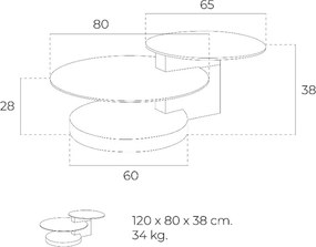 Masuta living design modern Felton AC-LE607-A