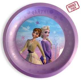Disney Regatul de gheață Wind set de farfurii plate din plastic premium micro 4 bucăți 21 cm
