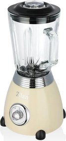 Blender Retro Zilan ZLN1207, putere 500W, capacitate 1.5L, 2 trepte de viteza, functie Pulse, vas din sticla, lame din otel inoxidabil