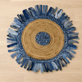 Covor rotund iută Bolero Homs, 90X90 cm,10303