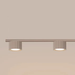 Sollux SL.2702 - Lustră suspendată pe cablu AURA 4xGX53/10W/230V taupe