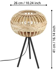 Lampă de masă Eglo 43865 AMSFIELD 1xE27/40W/230V