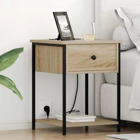 vidaXL Noptiere 2 pcs Stejar sonoma 42 x 41 x 56 cm Lemn compozit