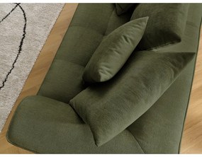 Canapea verde cu tapițerie din chenille 237 cm Whesley – Bobochic Paris