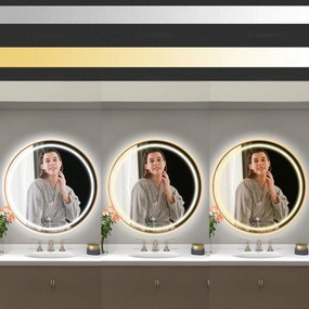 Oglinda LED 70cm MMJ roz gold