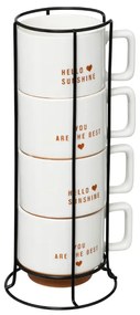 Set 4 cani Arlons, ceramica, 300 ml