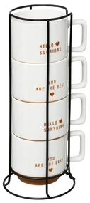 Set 4 cani Arlons, ceramica, 300 ml