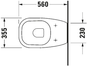 Duravit 21150900002 - Vas WC pe pardoseală D-CODE ceramică/alb lucios